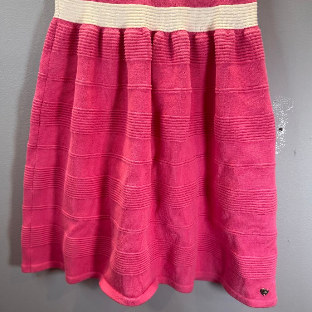 Juicy Couture Bright Pink and White Striped Drop Waist Dress Girls XL - Picture 4 of 8